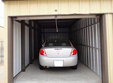 indoor parking space for a mid size car